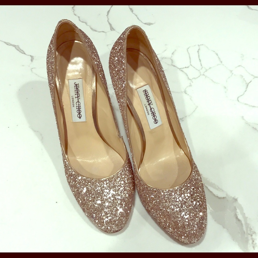 Jimmy Choo glittery pumps -